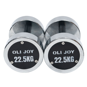 Chrome Dumbbell Round Dumbbell (2.5kg-30kg/ 2.5kg increments)