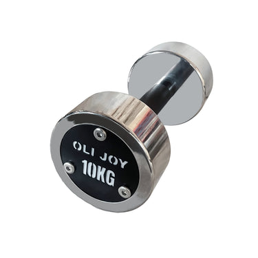 Chrome Dumbbell Round Dumbbell (2.5kg-30kg/ 2.5kg increments) - Oli Joy Sports 
