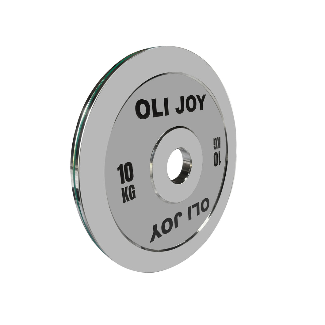 Chrome Steel Olympic Weight Plates 5/10/15/20KG - Oli Joy Sports 