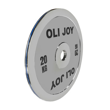 Chrome Steel Olympic Weight Plates 5/10/15/20KG - Oli Joy Sports 