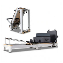 Load image into Gallery viewer, Oli Joy Foldable Aluminium-Frame Pilates Reformer — Adjustable Spring Resistance for Home &amp; Studio Workouts
