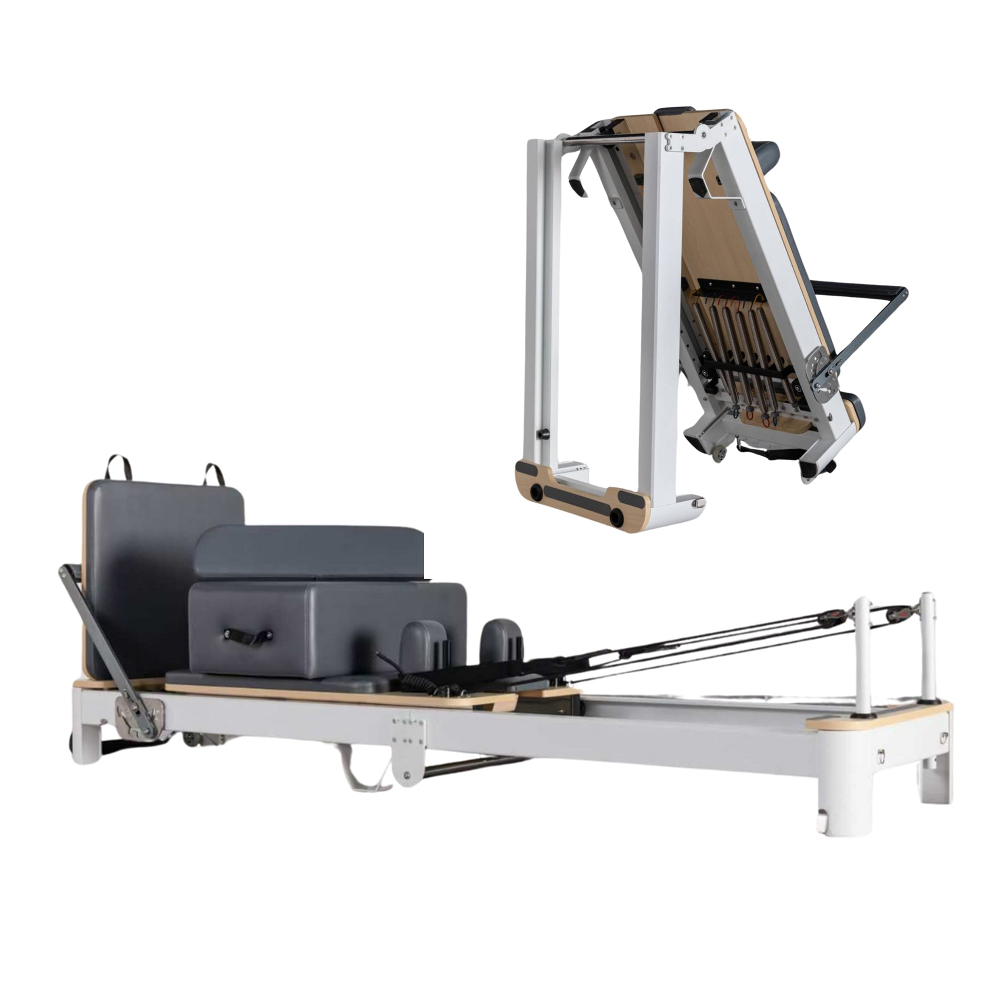 Pre Order Foldable Aluminium Alloy Pilates Reformer - Oli Joy Sports 
