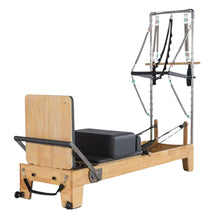 Load image into Gallery viewer, Pilates Reformer with Half Trapeze Oak Wood Frame
