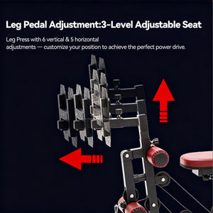 Lat Pulldown, Shoulder & Chest & Leg Press with High-Low Rowing Multi-Functional-Station – Pin Loaded