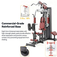 Load image into Gallery viewer, Lat Pulldown, Shoulder &amp; Chest &amp; Leg Press with High-Low Rowing Multi-Functional-Station – Pin Loaded
