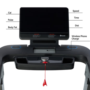 OLI JOY Auto Incline Treadmill with Wireless Charging