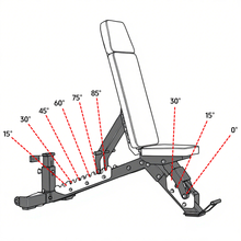 Load image into Gallery viewer, Preorder Commercial 3-Point Adjustable Bench
