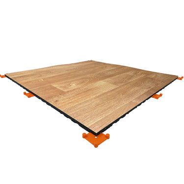 OLI JOY 20mm Wood-Grain PVC Flooring Tile – 1m x 1m