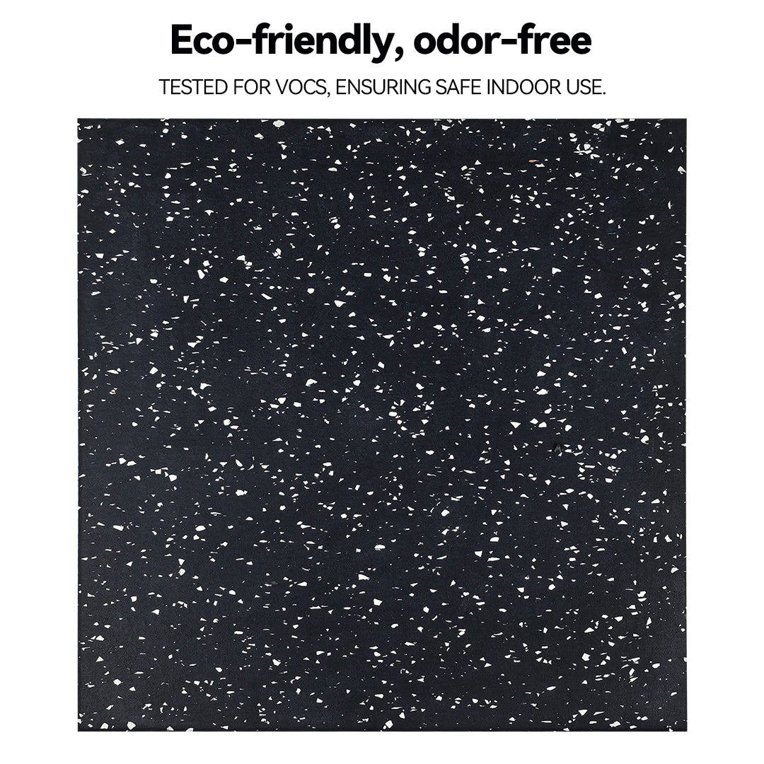 Commercial-Grade Fitness Foam and Granulated rubber + Rubber Shock-Absorbing  Flooring  Certified eco-friendly, odor-free performance Mat