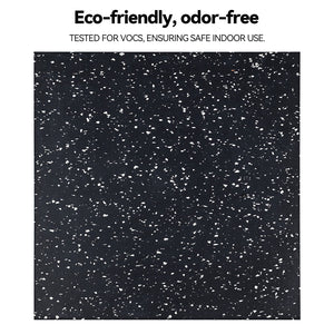 Commercial-Grade Fitness Foam and Granulated rubber + Rubber Shock-Absorbing  Flooring Mat
