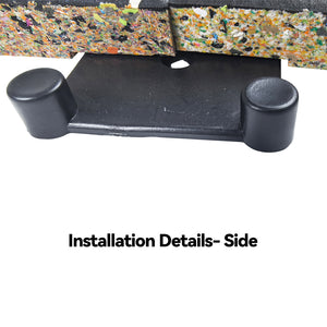 Commercial-Grade Fitness Foam and Granulated rubber + Rubber Shock-Absorbing  Flooring Mat