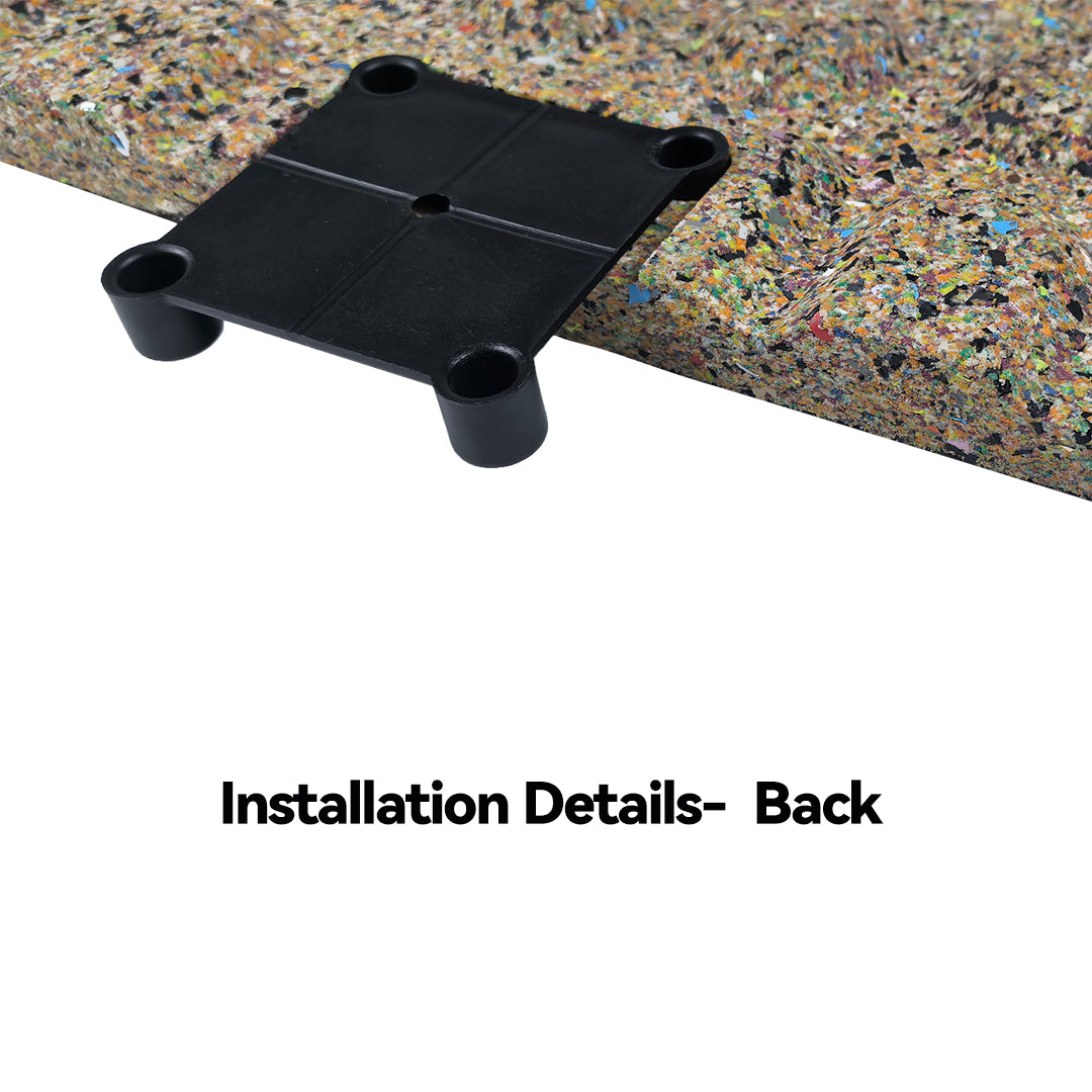 Commercial-Grade Fitness Foam and Granulated rubber + Rubber Shock-Absorbing  Flooring  Certified eco-friendly, odor-free performance Mat