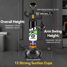 Load image into Gallery viewer, Boxing Speed Trainer 360° Punching Spinning Bar – Free Standing Punching Bag &amp; Heavy Bag Stand
