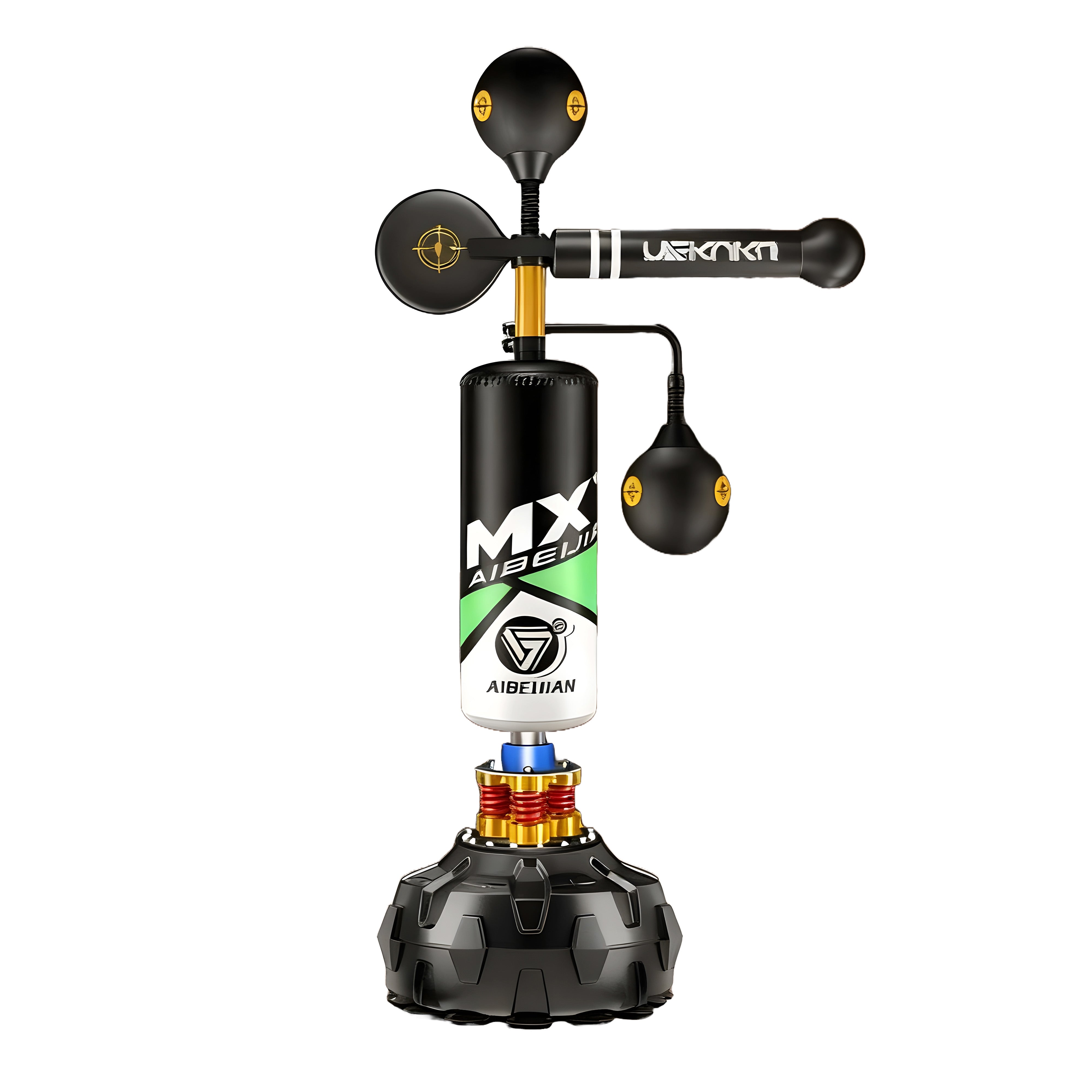 Boxing Speed Trainer 360° Punching Spinning Bar – Free Standing Punching Bag & Heavy Bag Stand