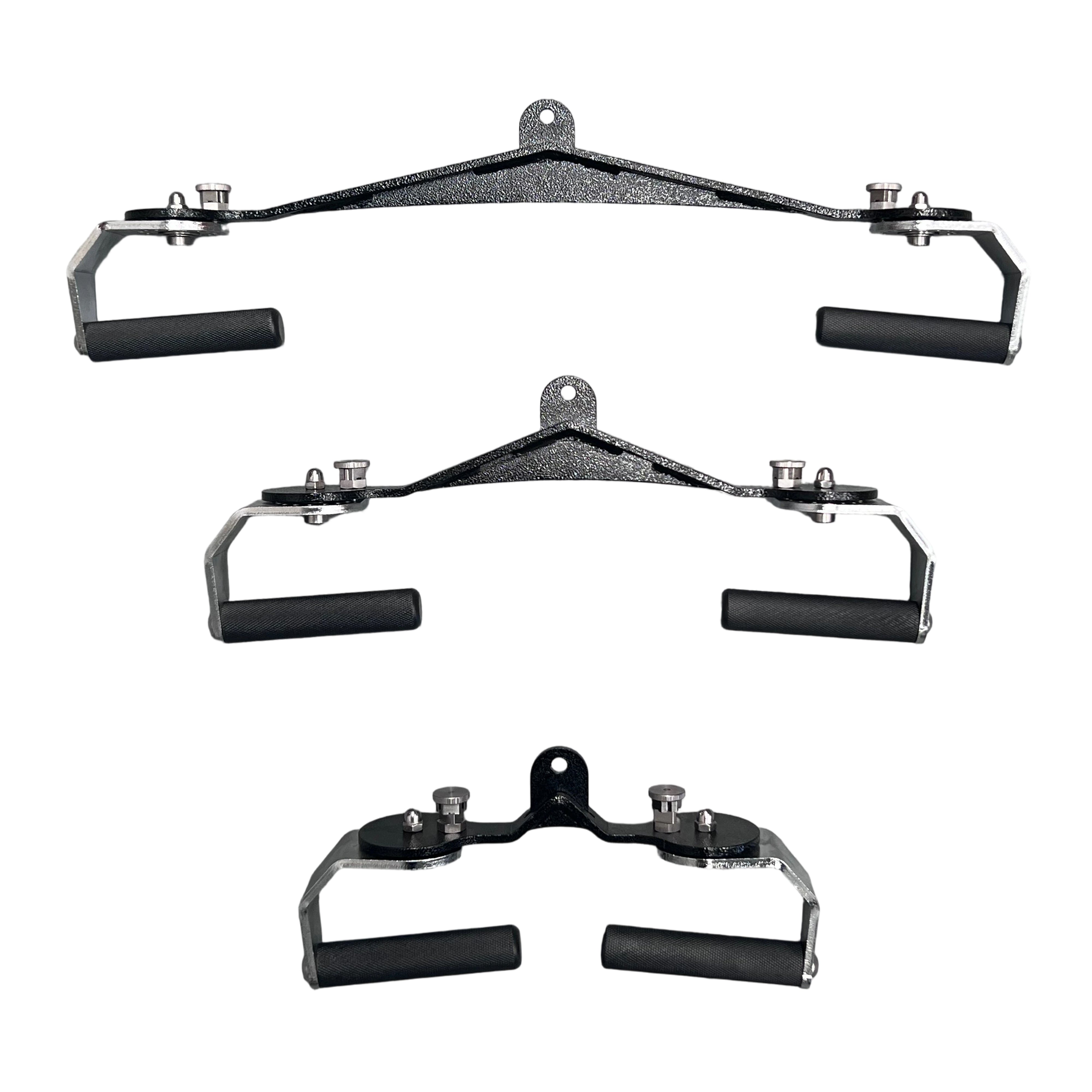 360° Grip Lat Pulldown Bar Grip Handle Set of 3 – Premium Gym Cable Attachment