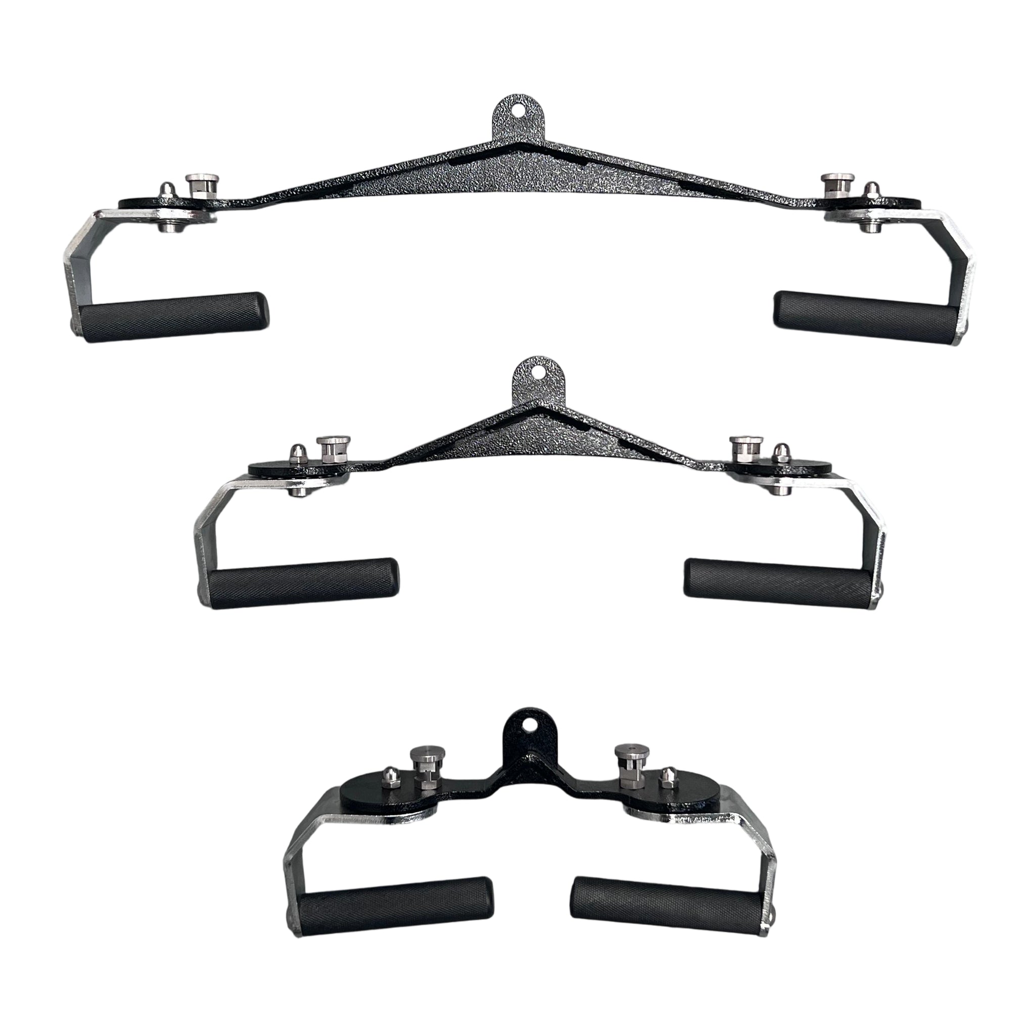 360° Grip Lat Pulldown Bar Grip Handle Set of 3 – Premium Gym Cable Attachment