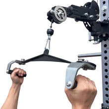 Load image into Gallery viewer, 360° Grip Lat Pulldown Bar Grip Handle Set of 3 – Premium Gym Cable Attachment
