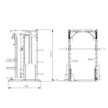 Load image into Gallery viewer, 10-in-1 Professional Power Rack Hybrid Strength Home Strength Bundle – Smith Machine with 100 kg Olympic Plates, Barbell &amp; Adjustable Bench

