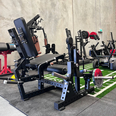 OLI JOY Premium Adjustable Plate Loaded Leg Curl & Extension Machine