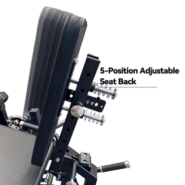 OLI JOY Premium Adjustable Plate Loaded Leg Curl & Extension Machine