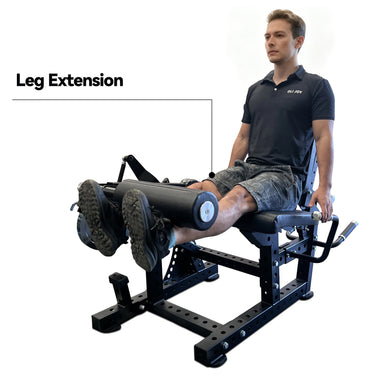 OLI JOY Premium Adjustable Plate Loaded Leg Curl & Extension Machine