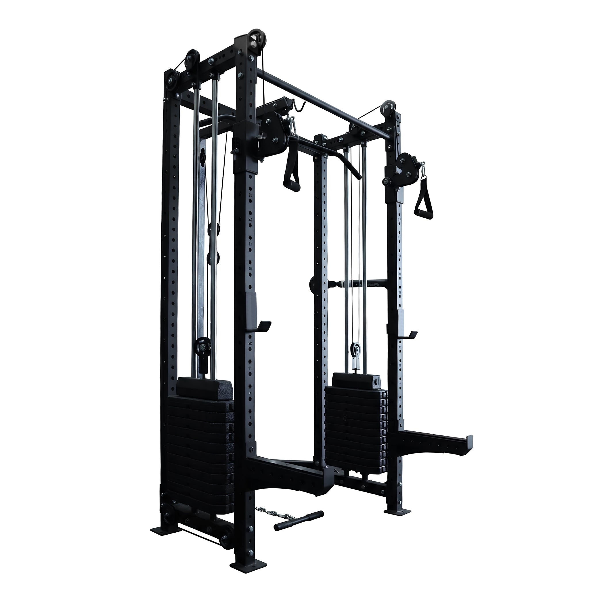 Half-Frame Pin-Loaded Cable Crossover & Lat/Row Machine