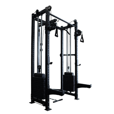 Half-Frame Pin-Loaded Cable Crossover & Lat/Row Machine