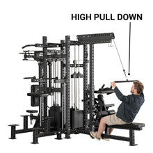 Load image into Gallery viewer, OLIJOY Commercial 4 Station Multi Gym Pin-Loaded System – Full Body Strength Training Machine
