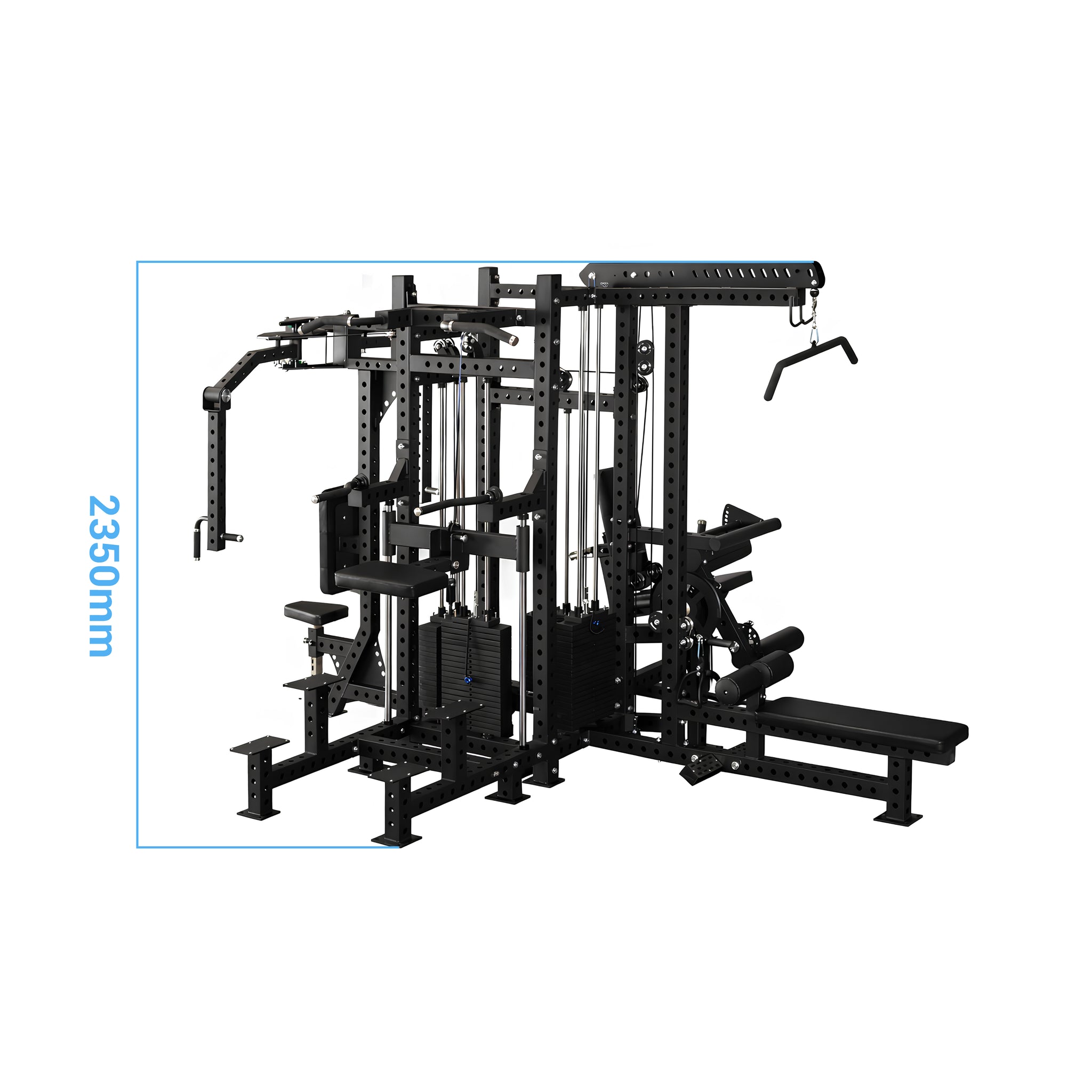 OLIJOY Commercial 4 Station Multi Gym Pin-Loaded System – Full Body Strength Training Machine