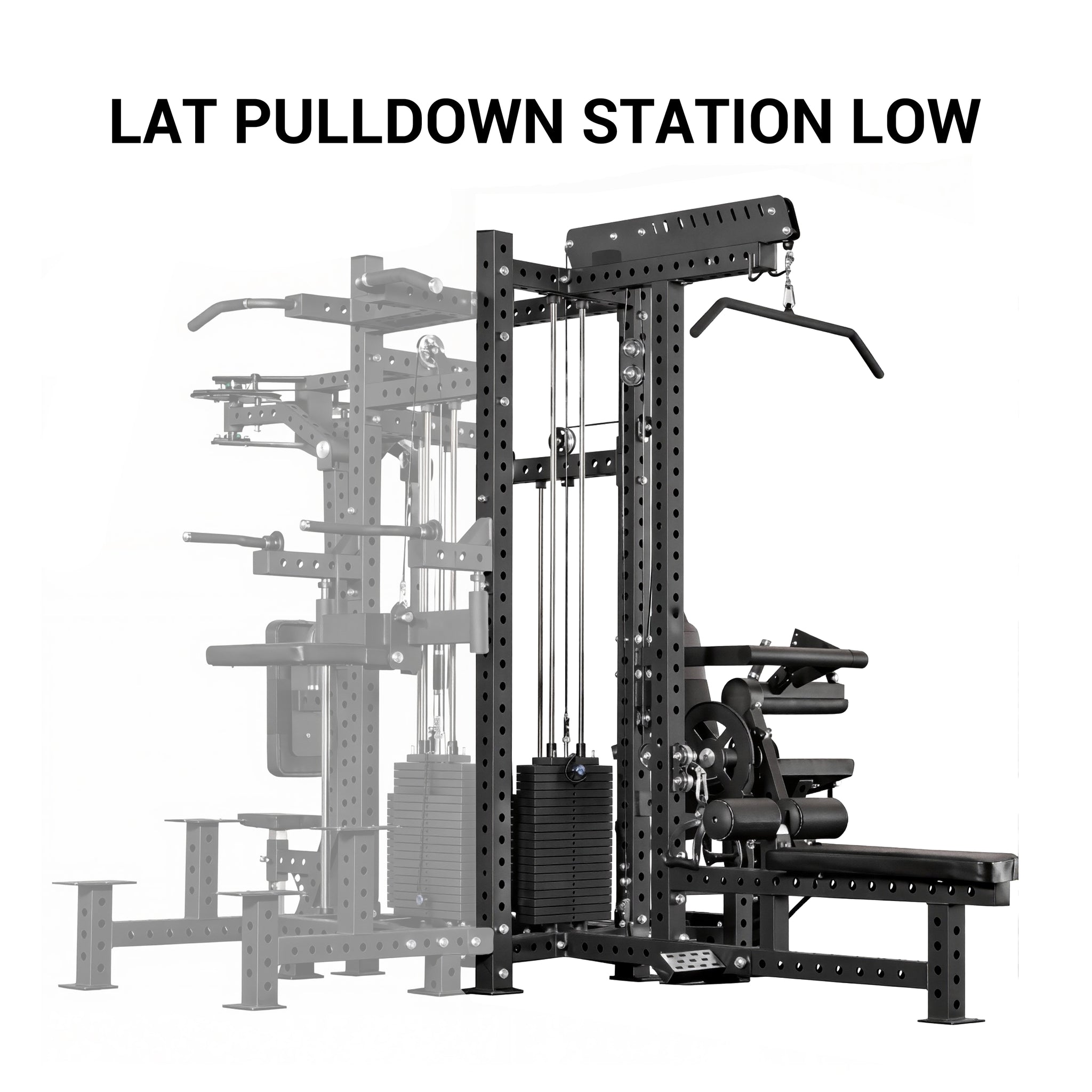 OLIJOY Commercial 4 Station Multi Gym Pin-Loaded System – Full Body Strength Training Machine