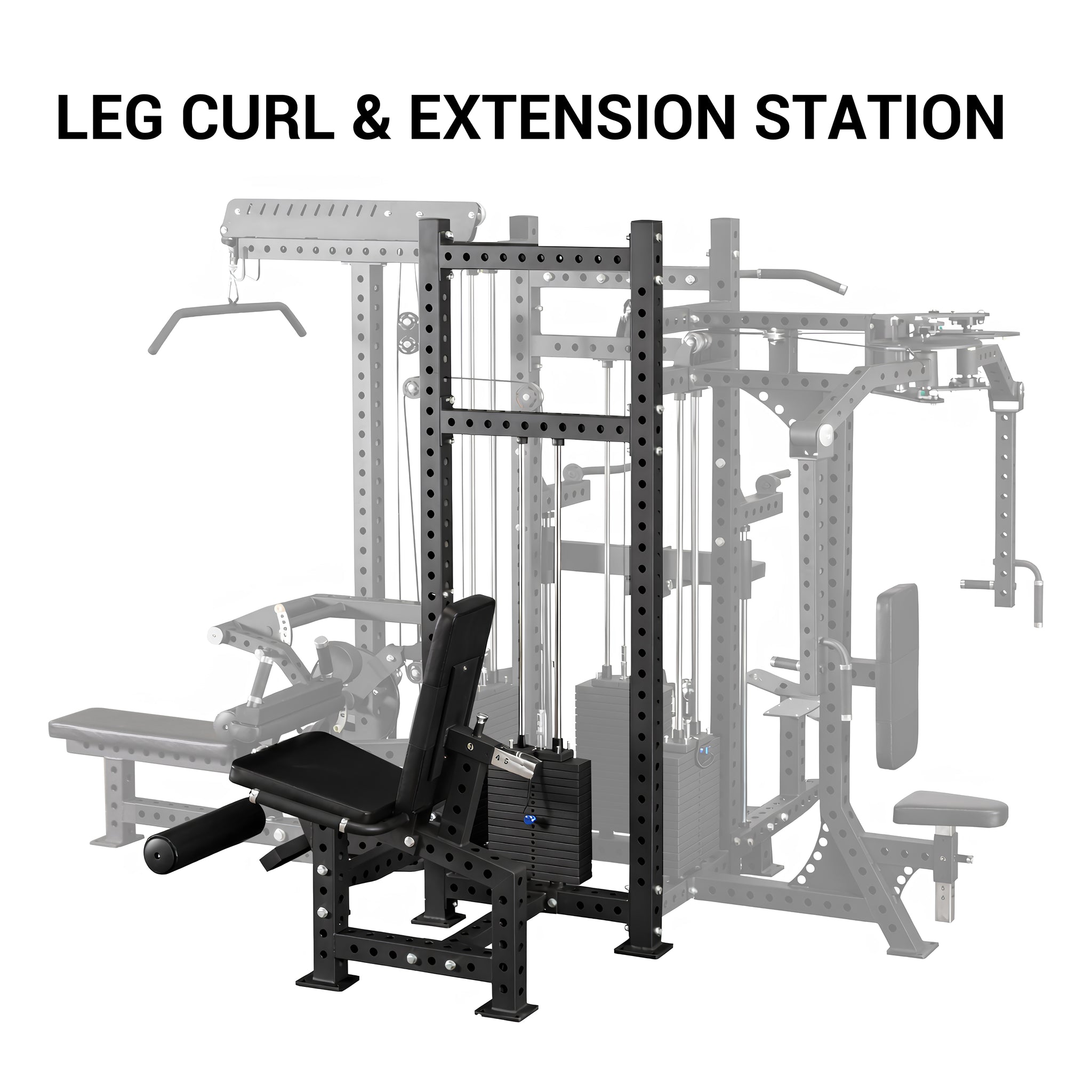 OLIJOY Commercial 4 Station Multi Gym Pin-Loaded System – Full Body Strength Training Machine