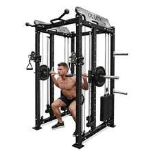 Load image into Gallery viewer, OLIJOY 3.0mm Dual Stack Smith &amp; Functional Trainer Power Rack

