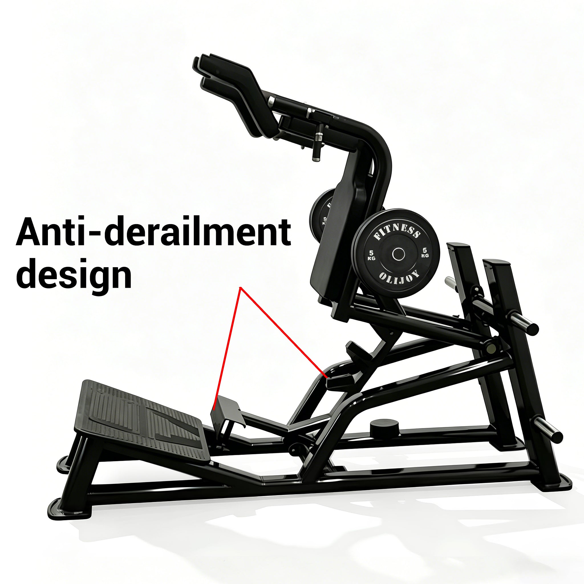 OLI JOY Plate Loaded Hack Squat Machine with Leverage System