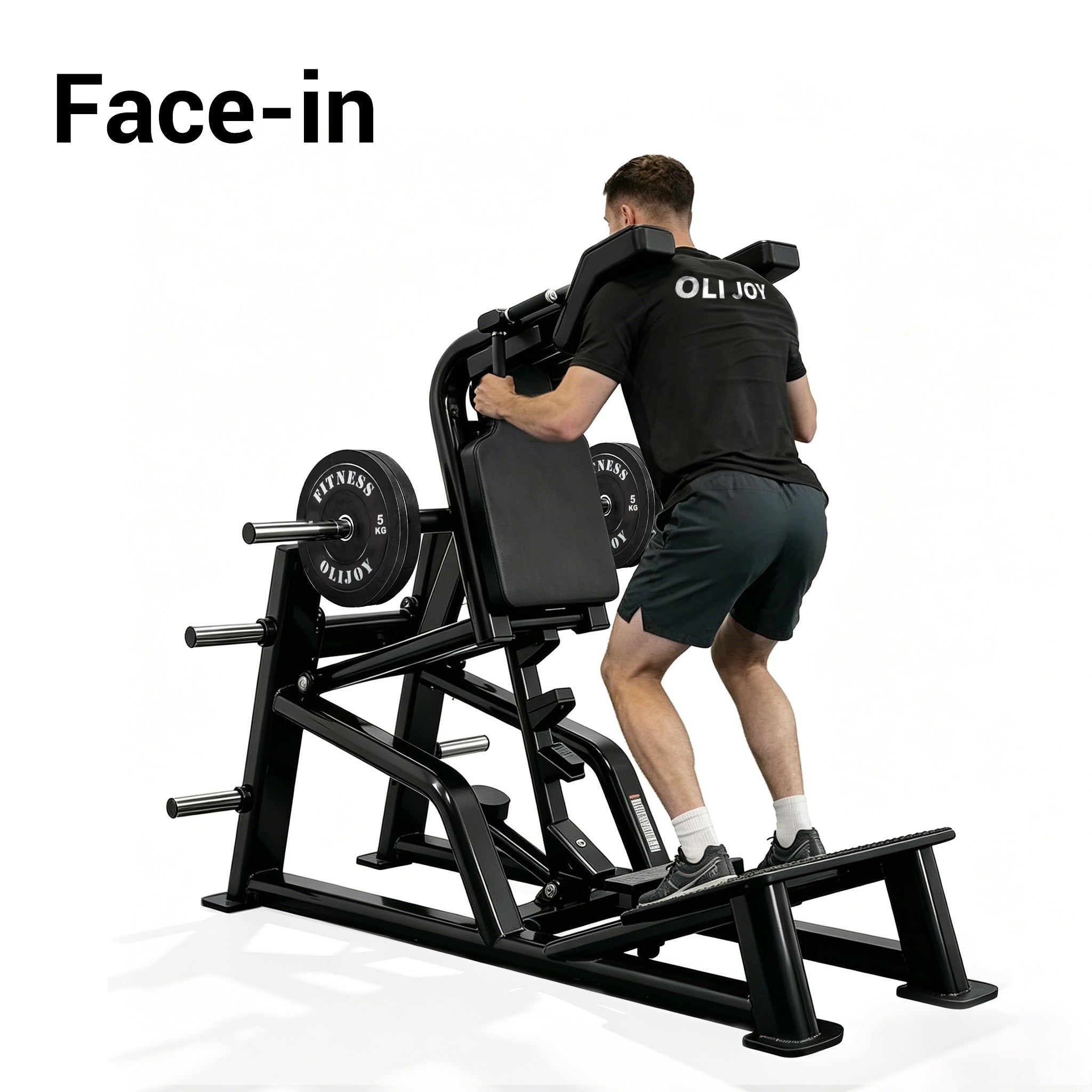 OLI JOY Plate Loaded Hack Squat Machine with Leverage System