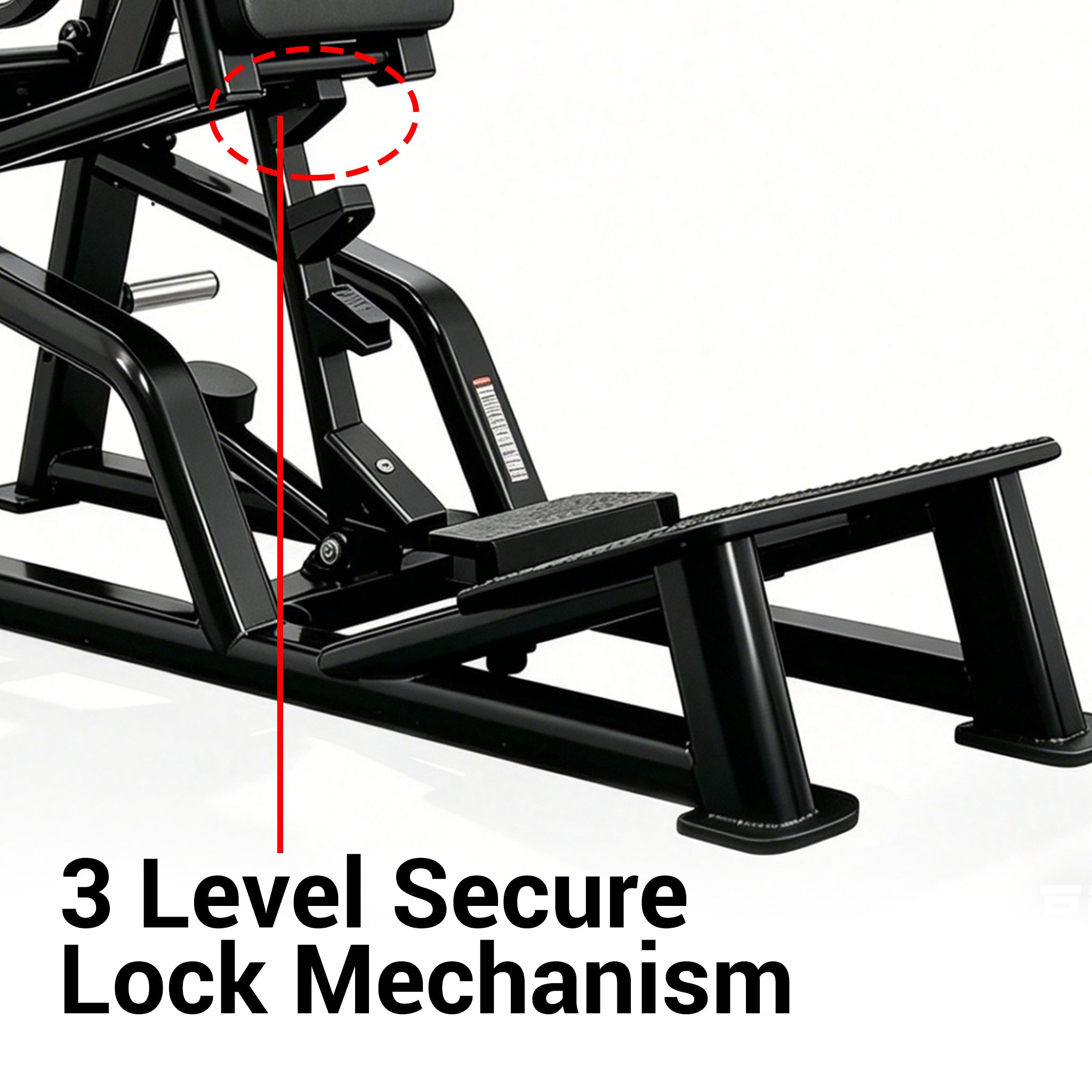 OLI JOY Plate Loaded Hack Squat Machine with Leverage System