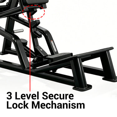 OLI JOY Plate Loaded Hack Squat Machine with Leverage System