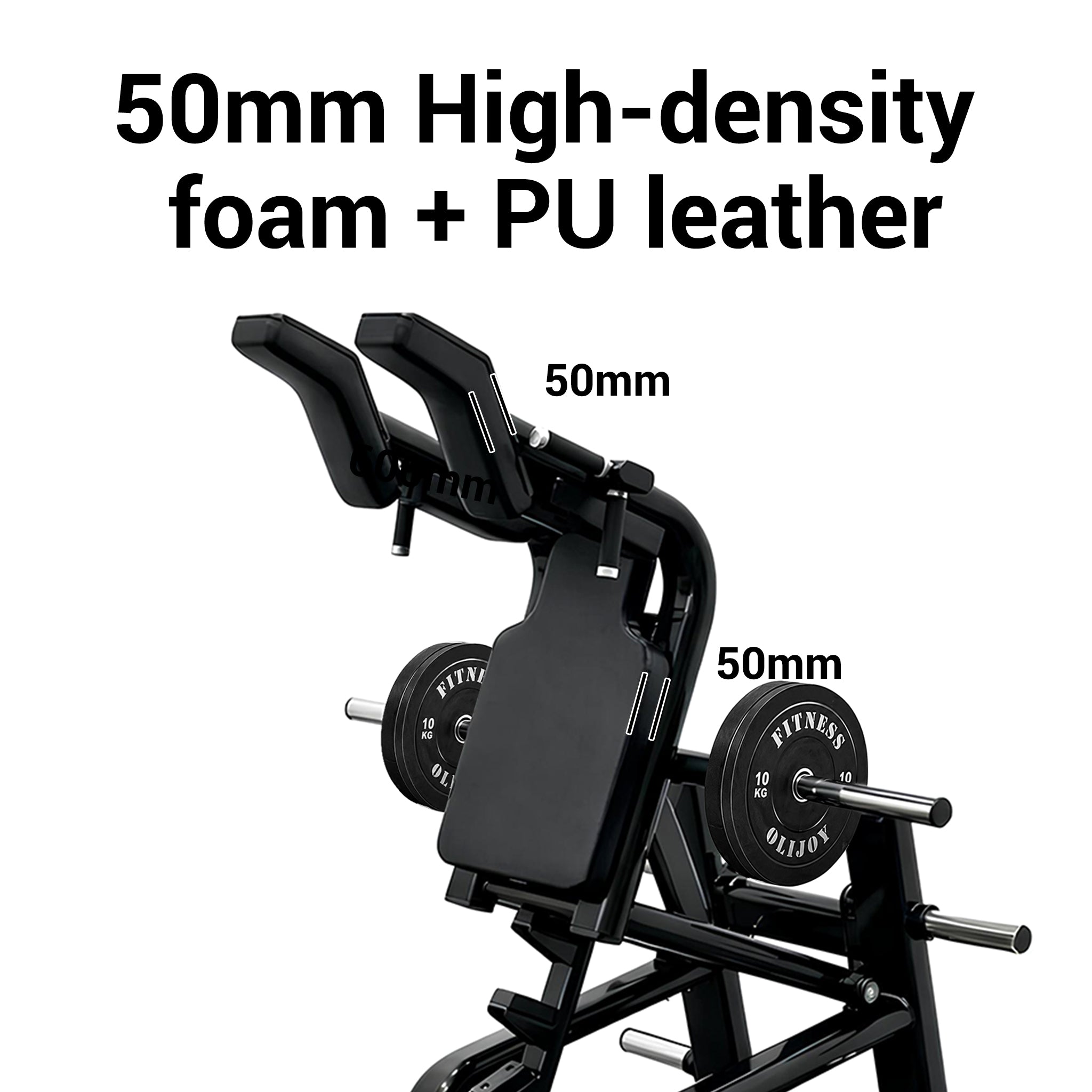 OLI JOY Plate Loaded Hack Squat Machine with Leverage System