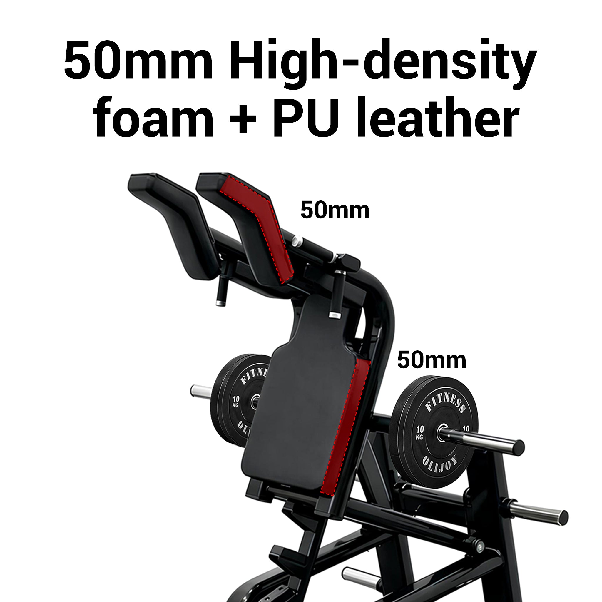 OLI JOY Plate Loaded Hack Squat Machine with Leverage System