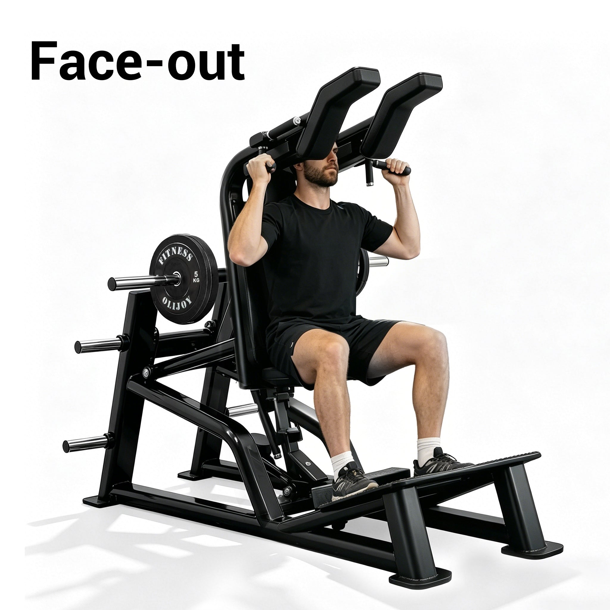 OLI JOY Plate Loaded Hack Squat Machine with Leverage System