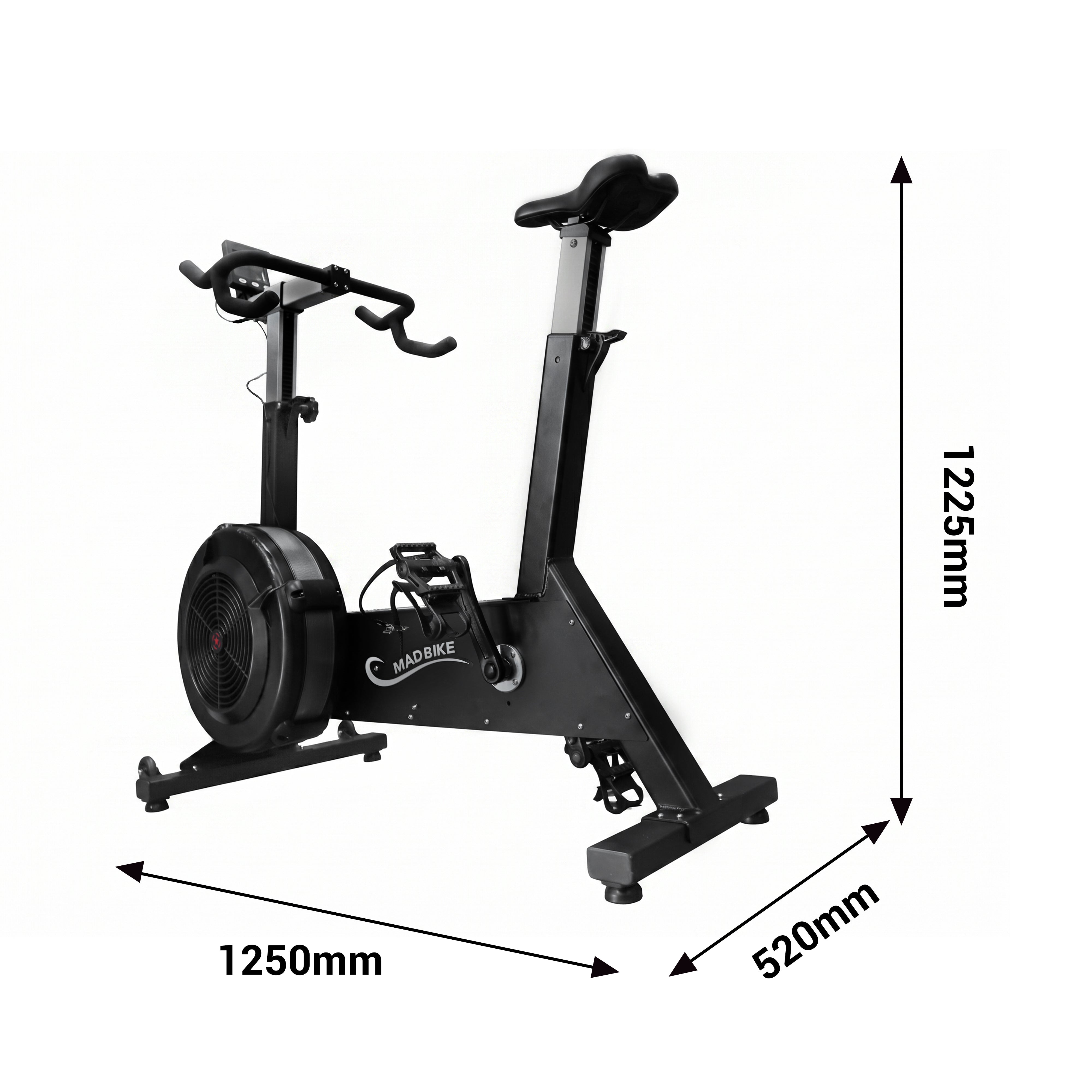 OLI JOY Air Resistance Spin Bike with 10-Level Resistance