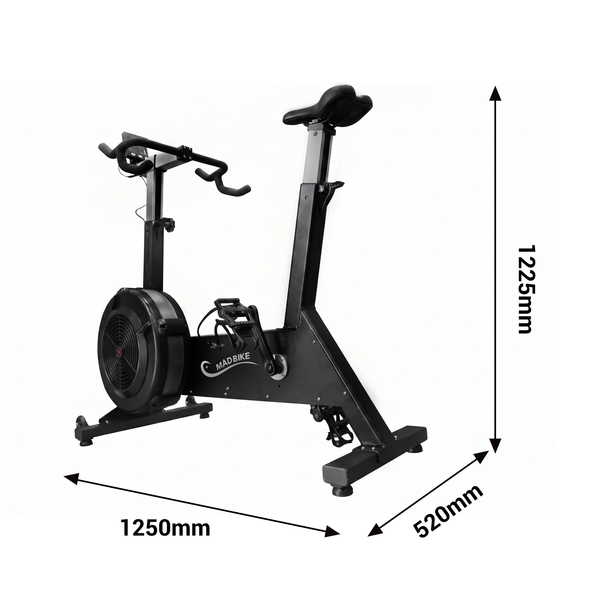 OLI JOY Air Resistance Spin Bike with 10-Level Resistance