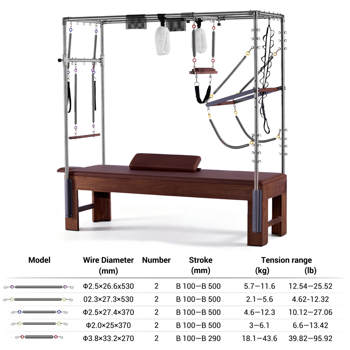 OLI JOY Walnut Full Trapeze Cadillac Table