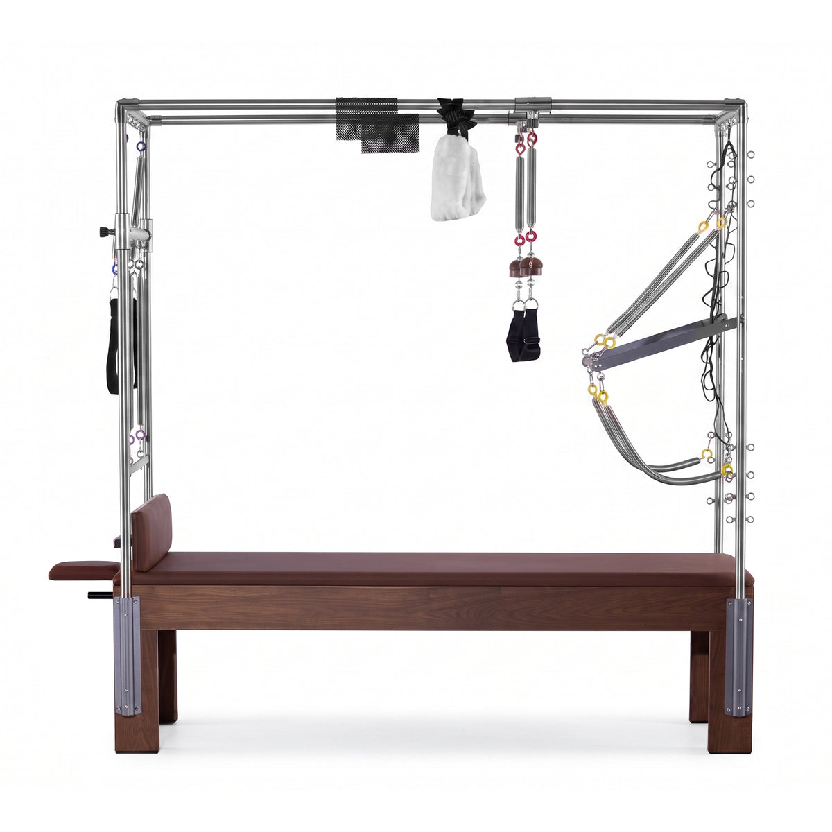 OLI JOY Walnut Pilates Cadillac Reformer with Full Trapeze Table