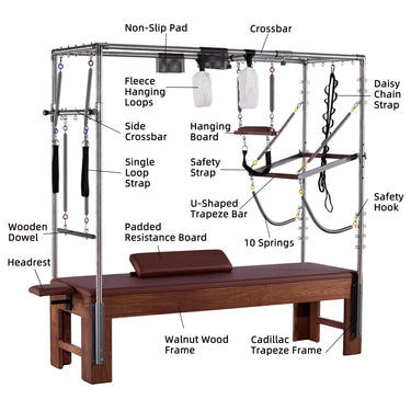OLI JOY Walnut Full Trapeze Cadillac Table