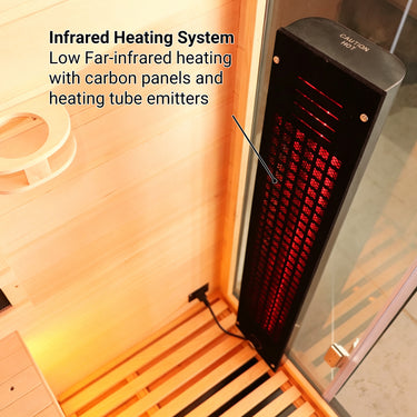 infrared sauna interior