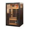  2 person infrared sauna black finish