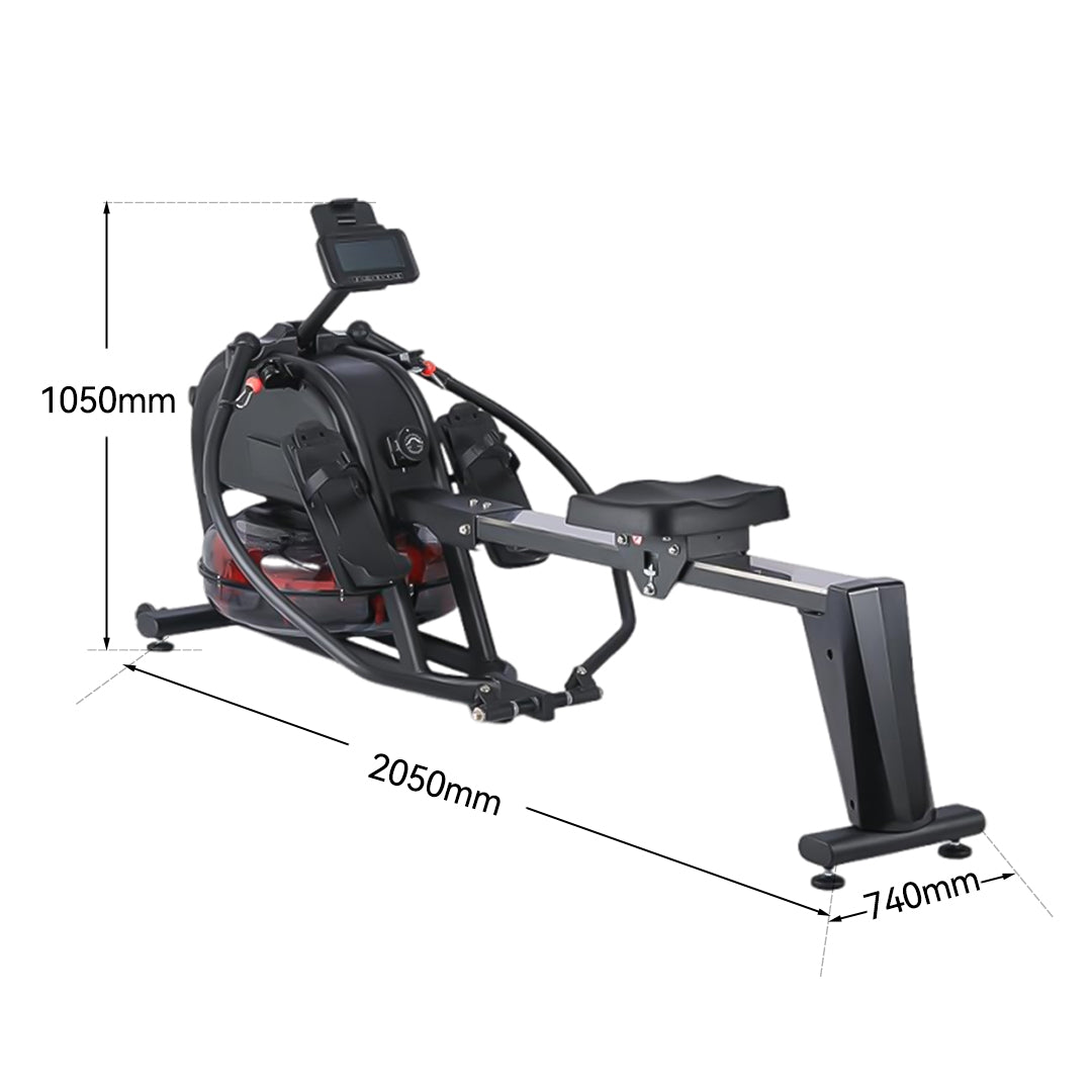 Magnetic & Water Resistance Dual-Oar Wind Rowing Machine