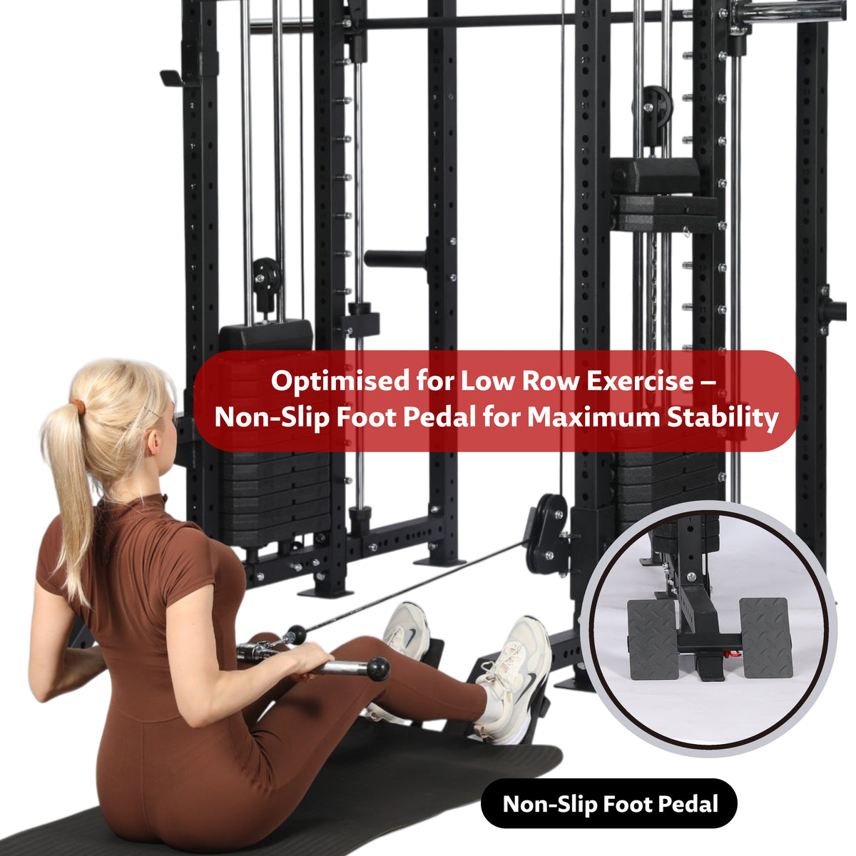 OLI JOY All-in-One Pin-Loaded Smith Machine Functional Trainer