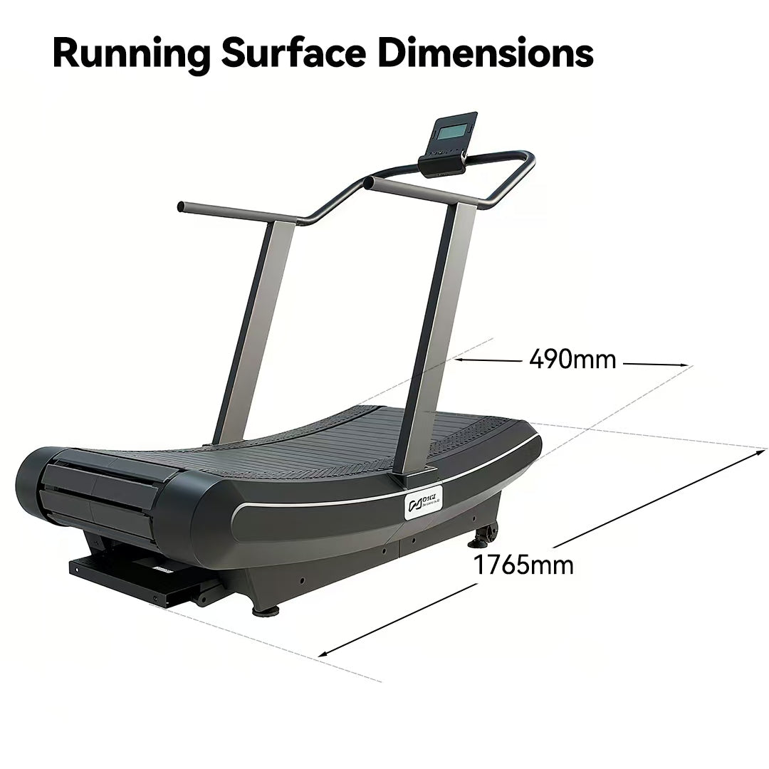 Commercial Cardio Self-Functioning Air Runner 25° Curved Treadmill