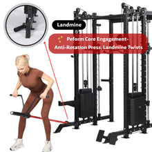 Load image into Gallery viewer, All-in-One Smith Machine + Cable Crossover with 70KG stacks– 2.0mm Modular Power Rack System
